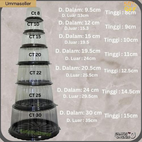 Mika Ct 30 (Satuan) Mika Kue Tart Jumbo Kualitas Terjamin