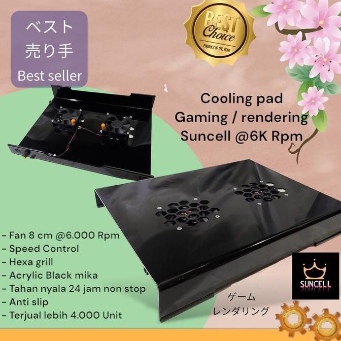 Termurah Cooling Pad Laptop Suncell 6.000 Rpm Fan