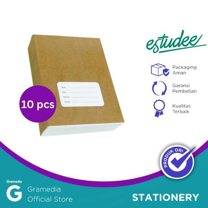 PROMO ESTUDEE K B5 SAMPUL COKLAT ISI 10