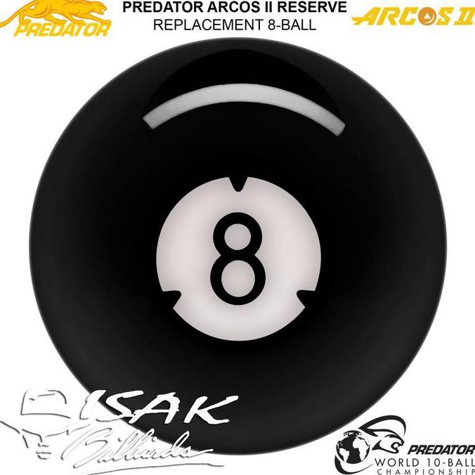 PREDATOR ARCOS II 8-BALL | REPLACEMENT BOLA ECERAN BILLIARD POOL BALLS