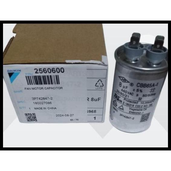 Terlaris Capacitor / Kapasitor Ac Daikin 0.5Pk 1/2Pk Ftv15 8Uf Good Quality