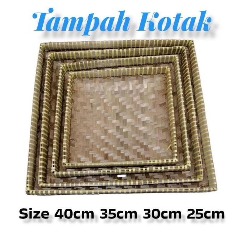 Trinken- Tampah Bambu Kotak / Nampan Kotak Bambu / Nyiru Tumpeng Nampah Tumpeng