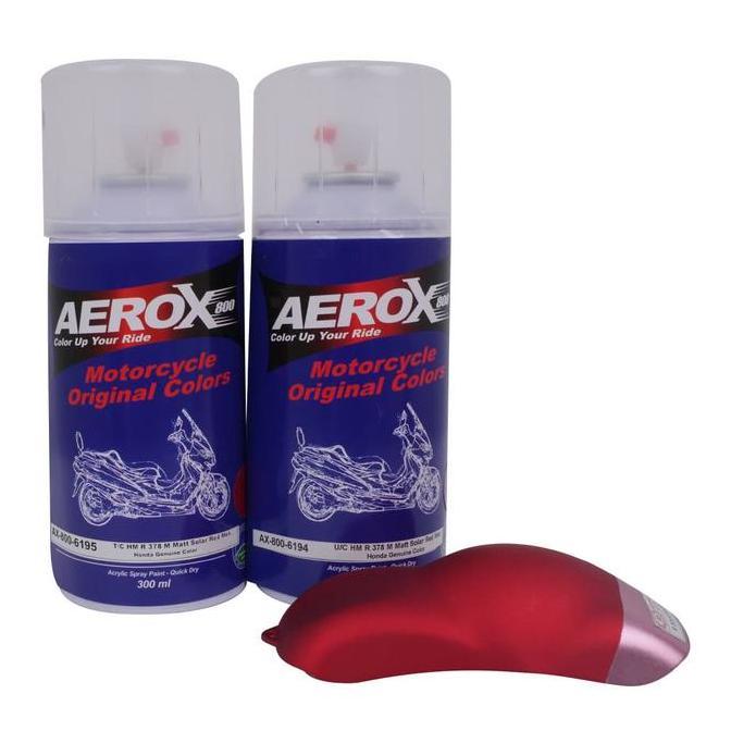 Dop- New- Paket Cat Semprot Aerox 800- (Honda Pcx Red Doff)+ Clear Doff