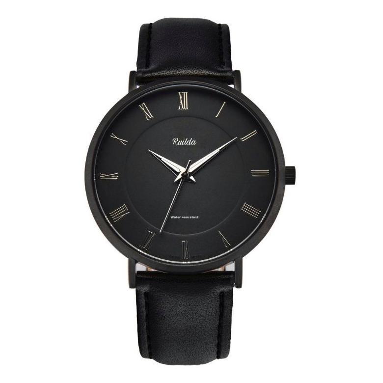 OFFICIAL JAM TANGAN PRIA TERBARU TALI KULIT TAHAN AIR, JAM TANGAN PRIA IMPORT TIPIS DAN SIMPLE MODEL