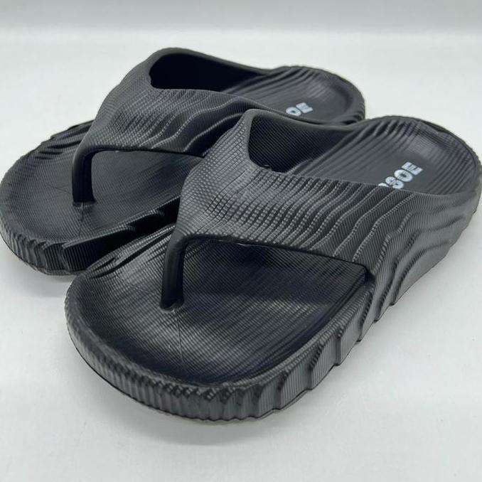 Lord- Irsoe 382 Sandal Anak Laki-Laki Sandal Jepit Karet Pria Remaja Desa Hitam Polos Merek Irose Uk