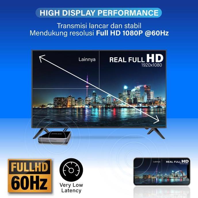 Cavo- Hdmi Wireless Adapter Laptop Tablet Tv Monitor Proyektor Wireless Hdmi 12 Meter Px Wfd-1100