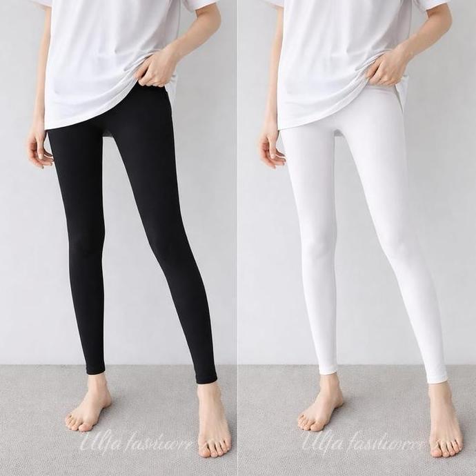 Paket 2Pcs Lagging Spandex-Lagging Panjang Wanita Dewasa-Lagging Polos Wanita Celana Legging Nyaman