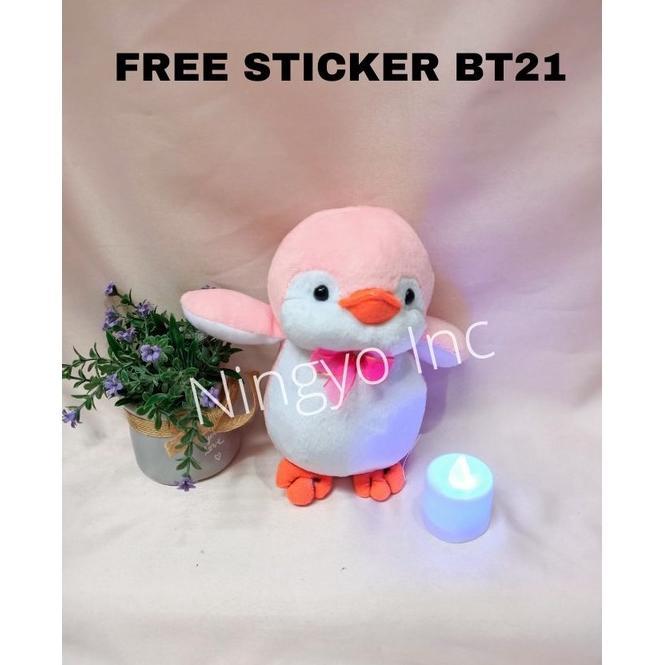 ORIGINAL BONEKA CAPIT  LUCU IMUT MINI 13-14 CM HAND BOUQUET KARAKTER PENGUIN HIPPO DUCK GAJAH BAHAN 