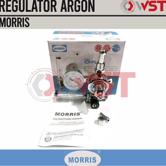 Morris Regulator Argon 101-25FL / Regulator Las Tabung Argon