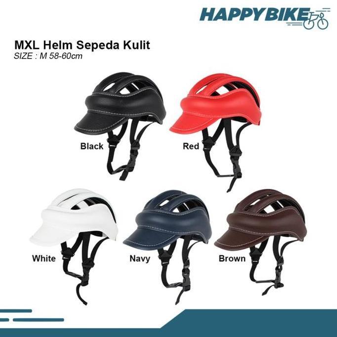 (Best) MXL Helm Topi Kulit Sepeda Bicycle Helmet Safety Dewasa Unisex