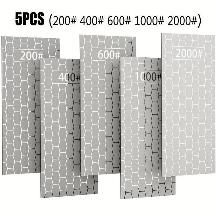 (Good) 200 400 600 1000 2000grit Diamond Knife Sharpener Kit