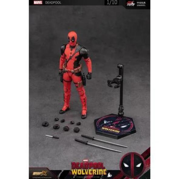mainan - ZD Toys Marvel Deadpool & Wolverine 7" Action Figure - Deadpool Diskon