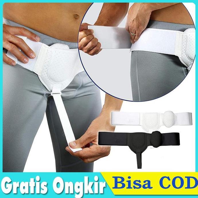 VIRYEOU Sabuk Hernia Pria Dewasa Celana Hernia Belt Hernia Support
