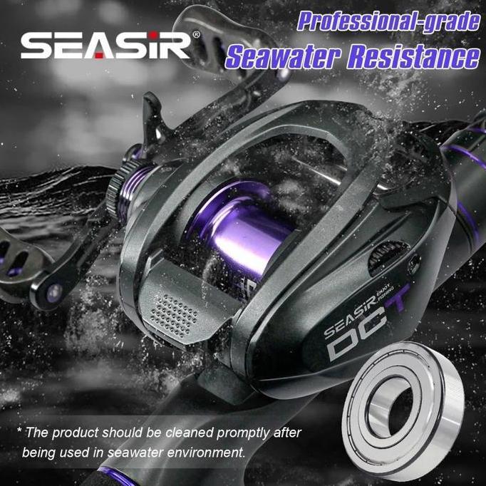SEASIR DCT DC reel BFS Ultralight 158g Baitcasting Fishing Reel Kontrol Digital gigi kuningan rangka