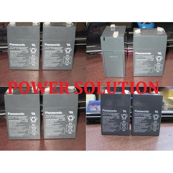Hom- Aki Baterai Panasonic 6V 4Ah 6V 4,5Ah Accu Aki Mf