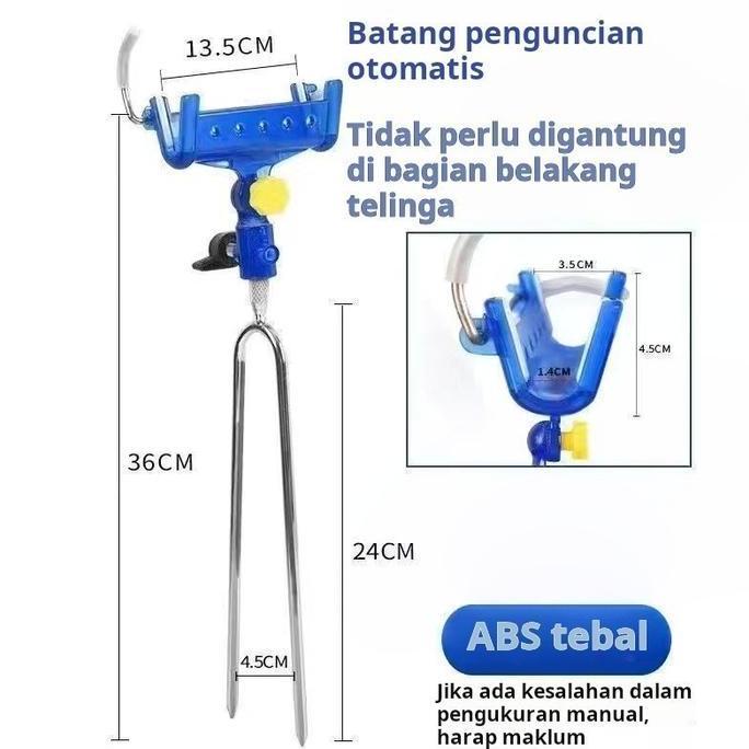 OVMIDEX Bracket Dudukan Joran Pancing Adjustable 180 Derajat Bahan Stainless Steel/Cagak joran