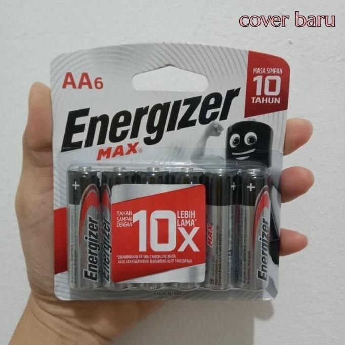 Hom- Baterai Energizer Max Aa6 | Battery Energizer Max Aa Isi 6Pcs