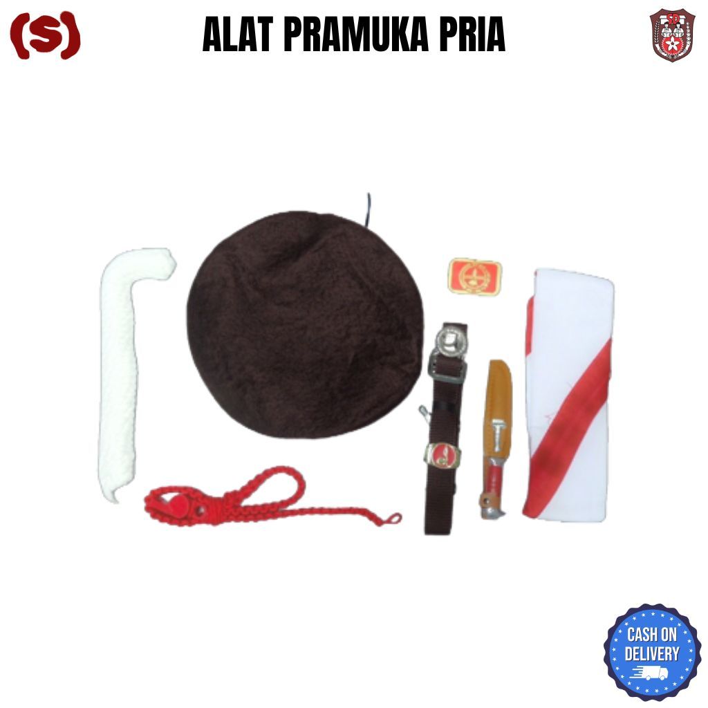 Alat Perlengkapan Pramuka Cowok Lengkap Sekolah SD