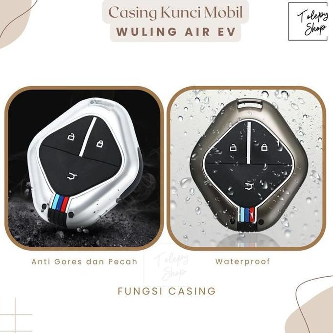 Mcqueen- Cover Kunci Wuling Cloud / Air Ev / Binguo / Sarung Kunci Mobil Wuling Ev