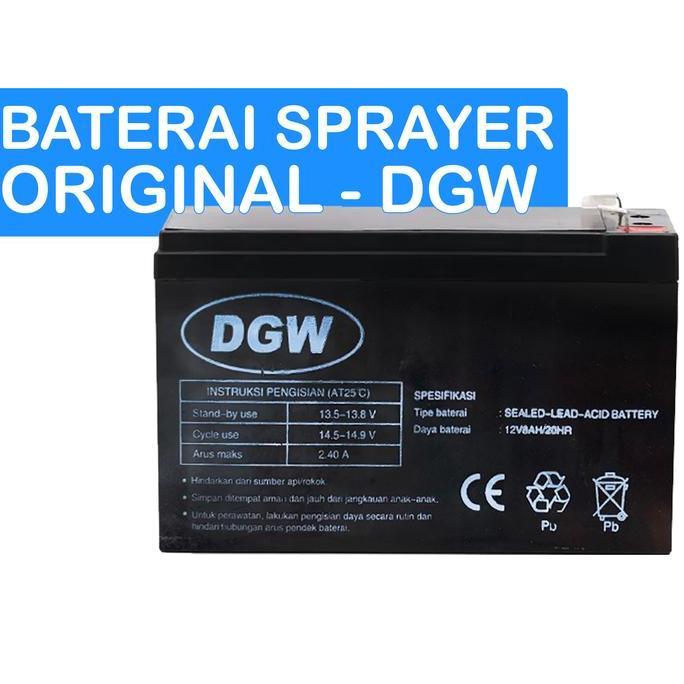 READY baterai Aki sprayer elektrik DGW 8Ah - Baterai Original DGW