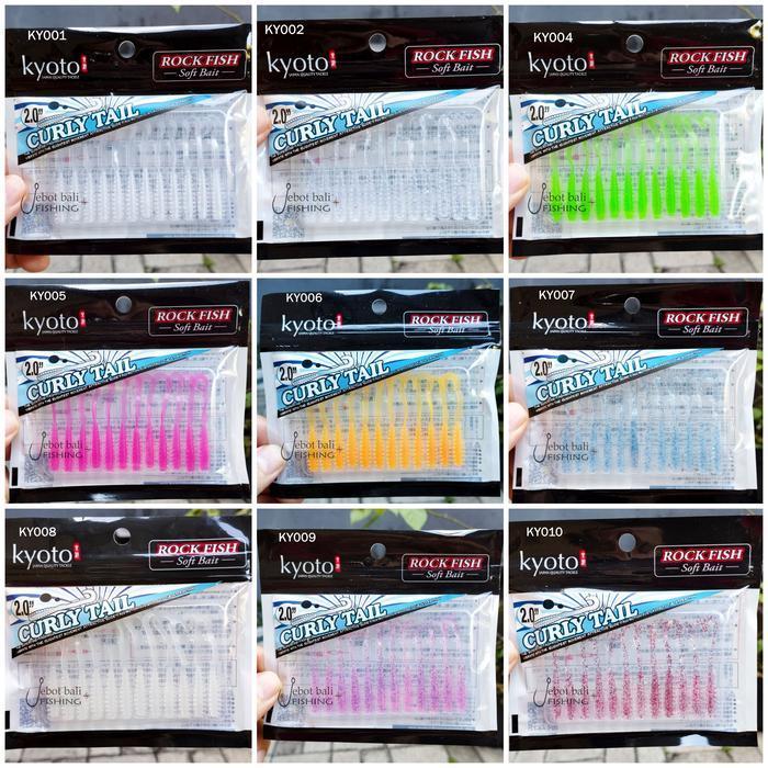 Softlure Kyoto Curly Tail - Umpan Pancing Casting UL Soft Lure Curly