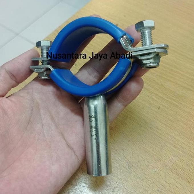 CLAMP PIPA KARET BIRU 2 " INCHI NJA27