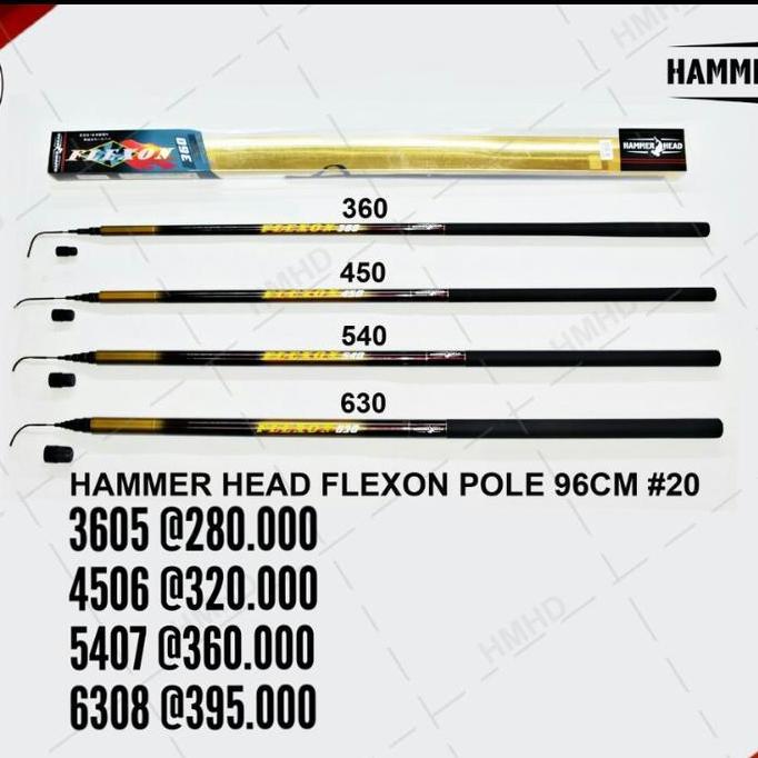 TERBARU - tegeg pancing kaku hammerhead flexon 360 450 540 630 tegeg laut sale