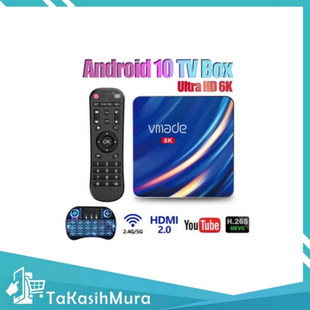 HOT SALE Vmade Newest Android 10.0 Bluetooth TV Box Ultra HD 6K Set Top Box TV