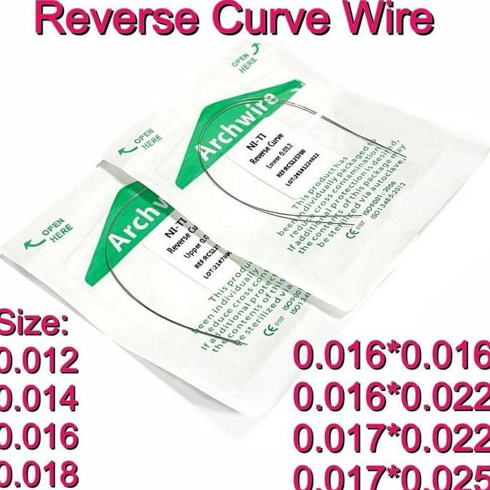 NITI REVERSE CURVE / REVERSE CURVE WIRE NITI ISI 4 PIECES UPPER LOWER