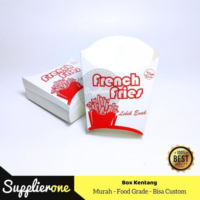 Dispo- Kantong Kentang Goreng, Box Kentang Goreng, Kemasan Kentang
