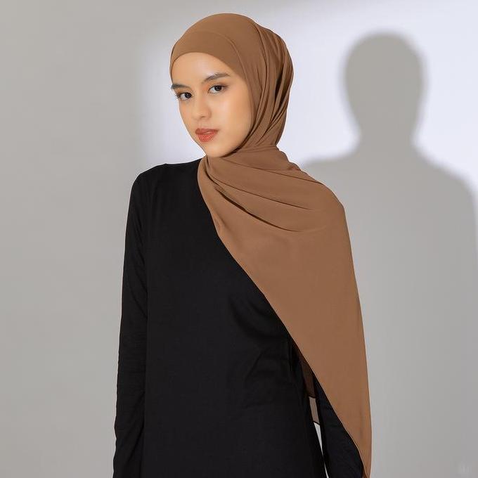 Veil- New- Lozy Hijab - Araa Shawl (Hijab Pashmina Tali Instan Melayu Bahan Chiffon Ceruty Babydoll)
