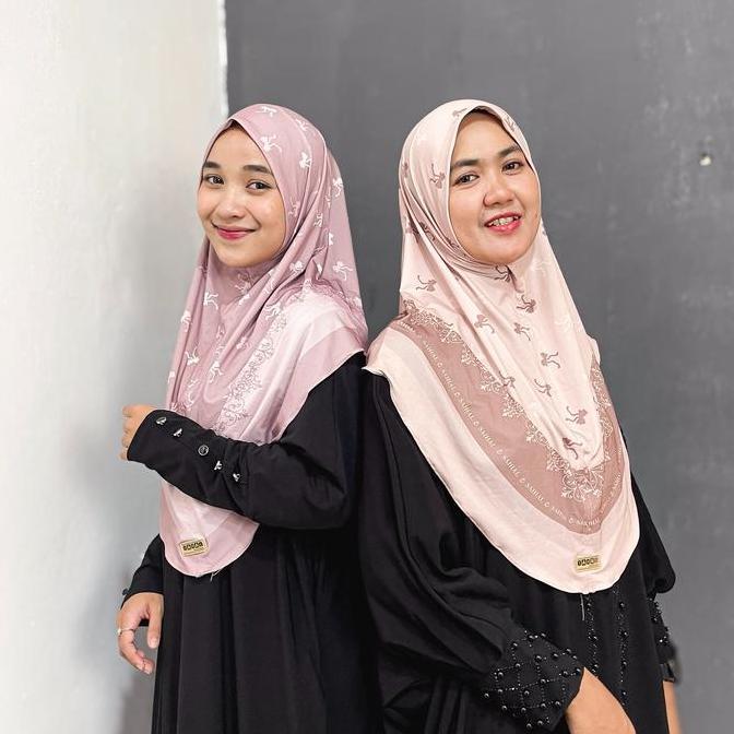 Veil- New- - Jilbab Motif Bergo Non Pet Pitaloka Hijab Instan Daily Motif Printing Jersey Kerudung P
