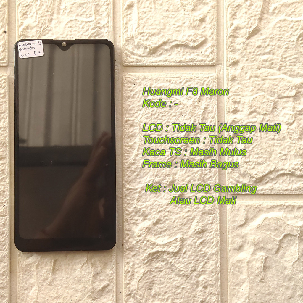 Huangmi F8 (Maron) LCD Plus Frame Copotan - Cek Deskripsi