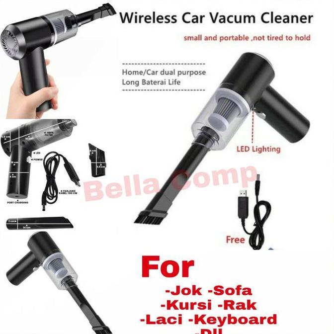 VACUUM VAKUM WIRELESS / VACUM CAS VACUUM TANPA KABEL/VAKUM PENYEDOT DEBU/ALAT PENYEDOT DEBU DIMOBIL,