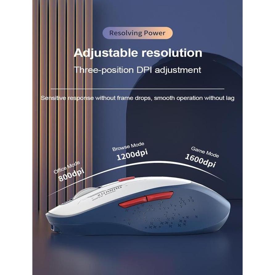 MOUSE GAMING M6 - Mouse Gaming Wireless Bluetooth - Charging Type C