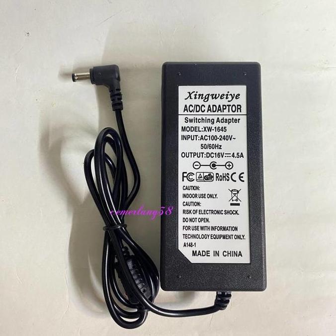 SWITCHING ADAPTOR 16V 4,5A ADAPTOR 16VOLT 4.5AMPERE 72WATT DISKON