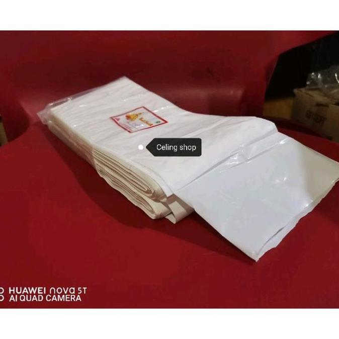 Newnature- Plastik Pe Rol Tempe Roll Putih Susu Melar Tanpa Putus 10Cm 11Cm 1Cm 13Cm 1Kg