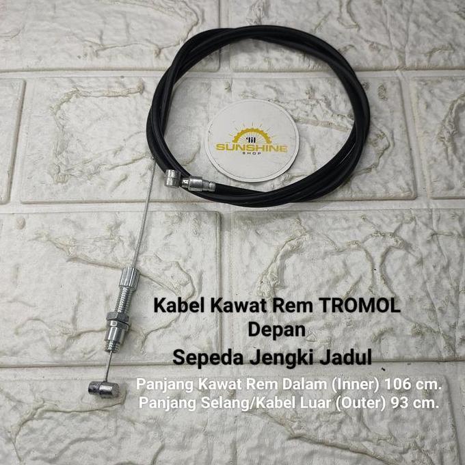 Kabel Rem Tromol Teromol Sepeda JENGKI 26x1 3/8 Jadul Ontel Lawas / KHUSUS HUB TROMOL