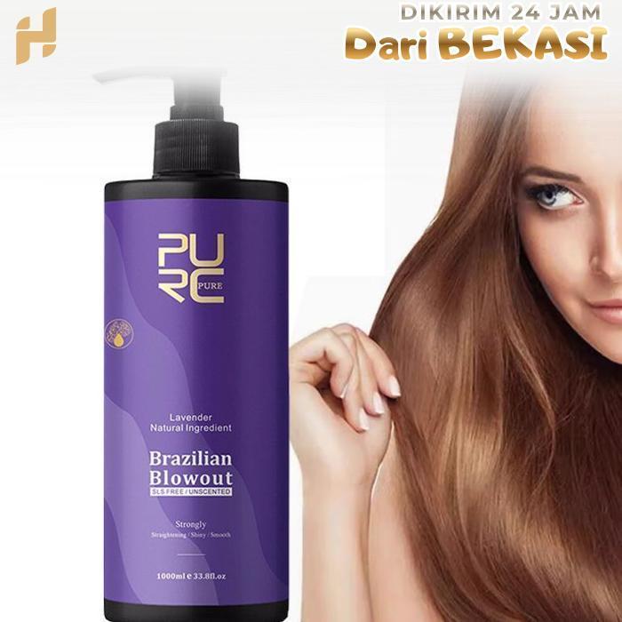 Pelurus Rambut Keratin Purc Keratin Rambut Rusak Dan Kering Keratin Pelurus 1000ml Keratin Treatment