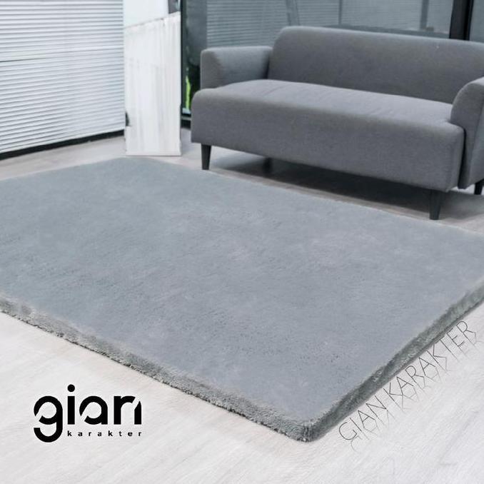 Surpet [Kasur Karpet] Bulu Empuk Polos 200cm 150cm - Gian Karakter