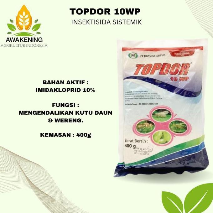TOPDOR 10WP 400GR INSEKTISIDA SISTEMIK IMIDAKLOPRID