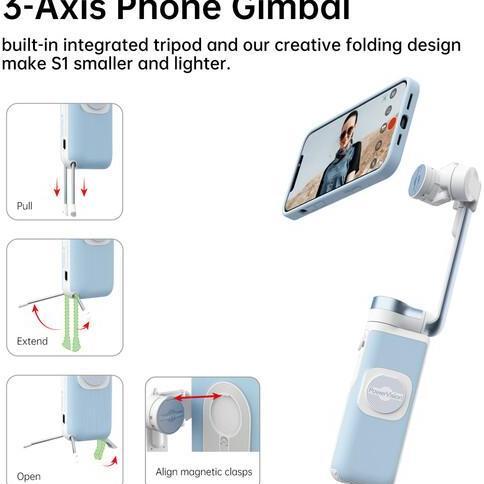 PowerVision S1 3 Axis Handheld Gimbal Stabilizer Power Vision S 1