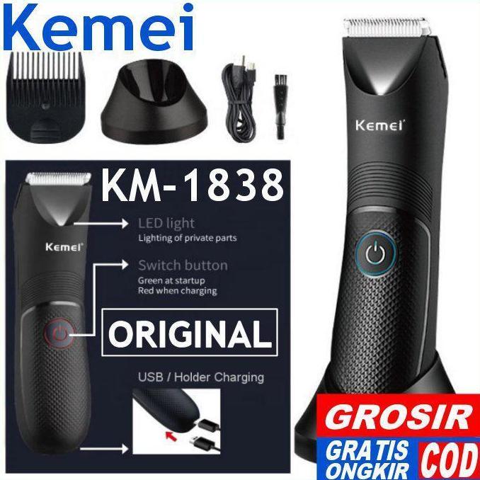 KM1838 GROSIR KEMEI 1838 Cukuran Rambut Hair Clipper Trimmer KM-1838