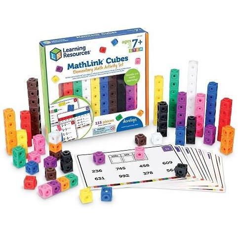Learning Resources MathLink Cubes Elementary Math Activity Set