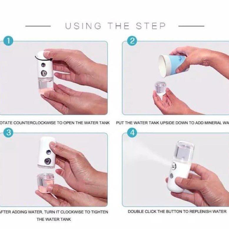 CUCI GUDANG Nano Spray Murah Nano Spray Wajah Mini Murah Nano Spray Portable ORI Gratis Ongkir
