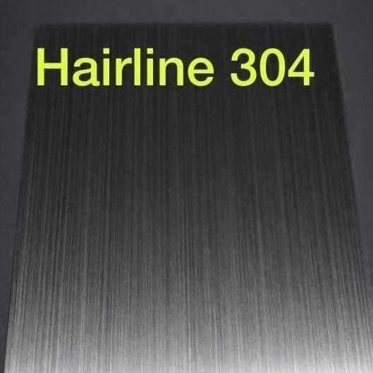 plat stainless 304 hairline custom 1