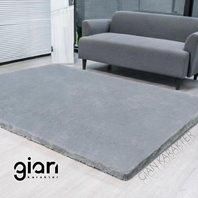 Surpet [Kasur Karpet] Bulu Empuk Polos 200cm 150cm - Gian Karakter