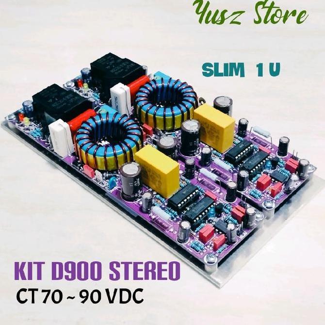 Kit Class D D900 Stereo Slim 1U Class D 900 Power Amplifier