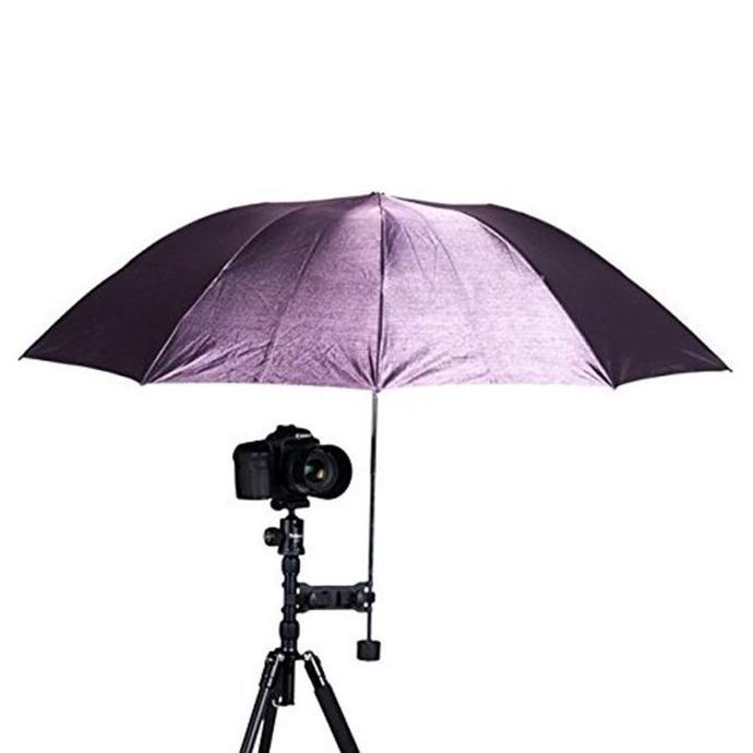 EXAMINER Klip Bracket Payung Tripod Tripod Holder Payung Stand Holder Payung Flash Untuk Kamera Foto