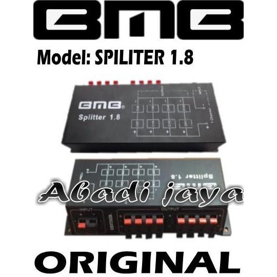 bmb splitter 1.8 1 in 8 out pembagi speaker 4 set original